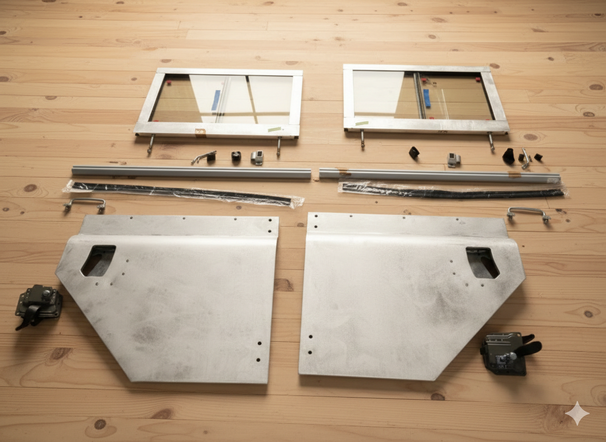 Kit de medias puertas traseras – Land Rover Defender / Series / Santana